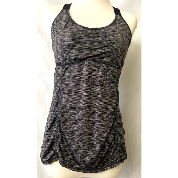TYR Top Work Out Women’s Size M Gray Strep Back - Picture 1 of 9